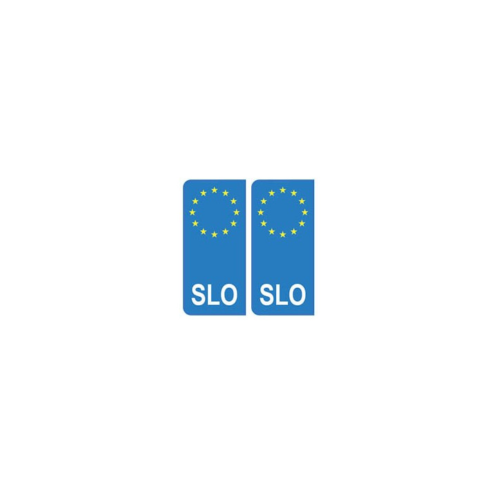 Slovénie Slovenija europe autocollant plaque