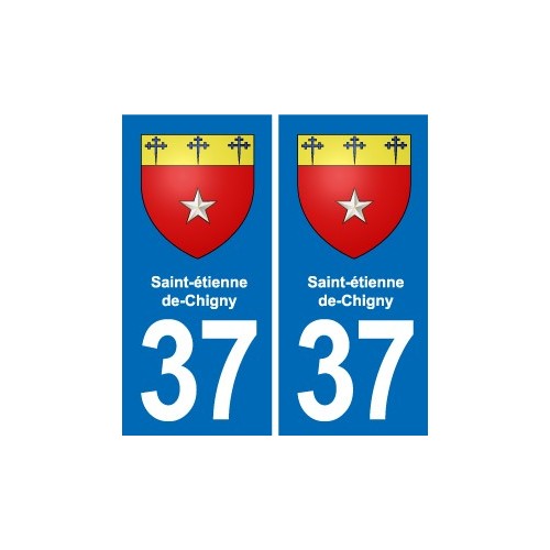 37 Bourgueil blason ville autocollant plaque stickers