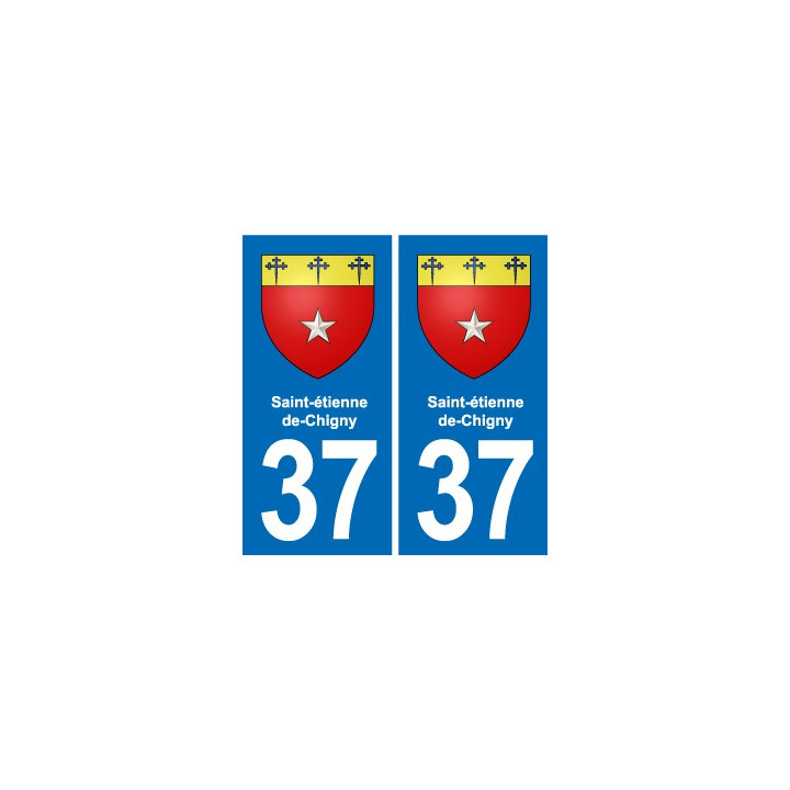 37 Bourgueil blason ville autocollant plaque stickers