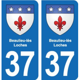 37 Bourgueil blason ville autocollant plaque stickers