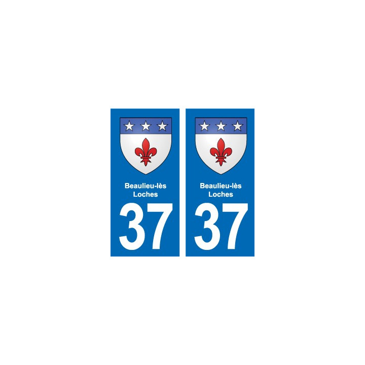 37 Bourgueil blason ville autocollant plaque stickers