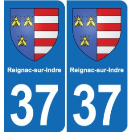 37 Bourgueil blason ville autocollant plaque stickers