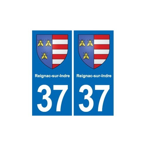 37 Bourgueil blason ville autocollant plaque stickers