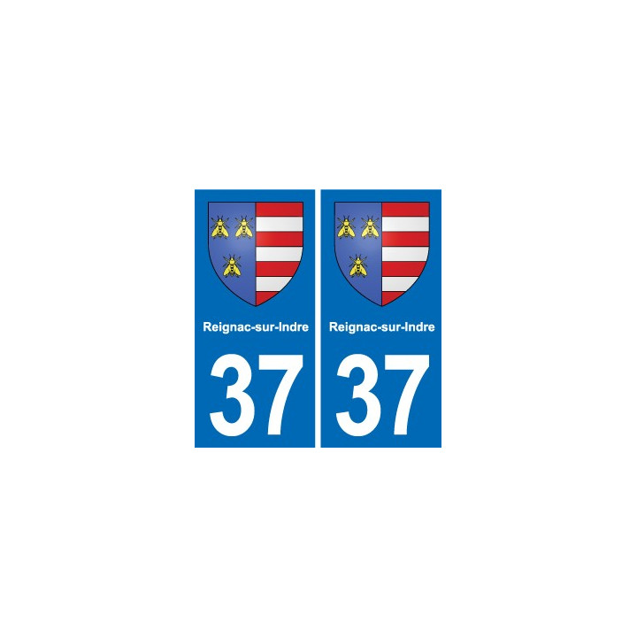 37 Bourgueil blason ville autocollant plaque stickers