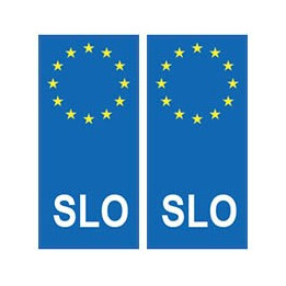 Slovénie Slovenija europe autocollant plaque