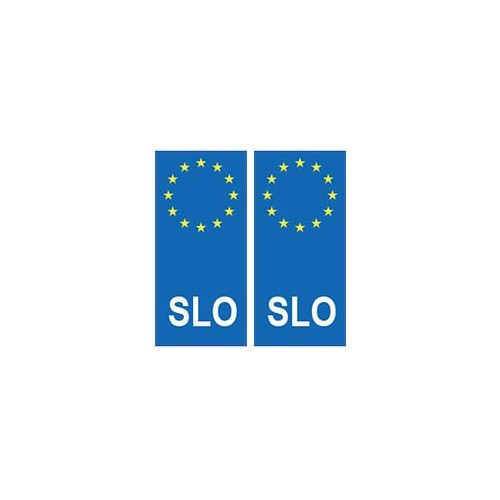 Slovénie Slovenija europe autocollant plaque
