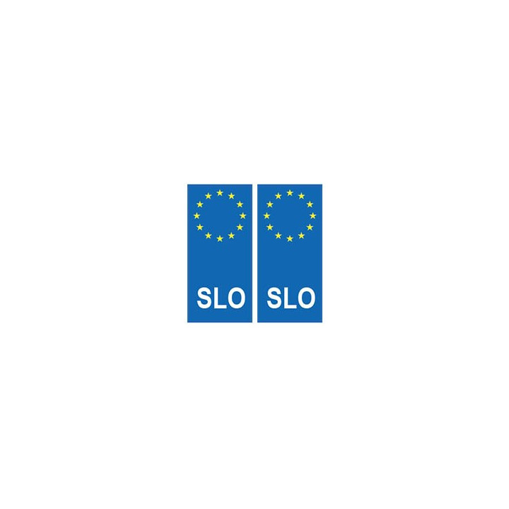 Slovénie Slovenija europe autocollant plaque