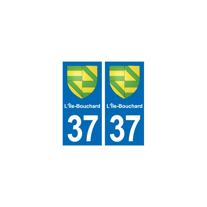 37 Bourgueil blason ville autocollant plaque stickers