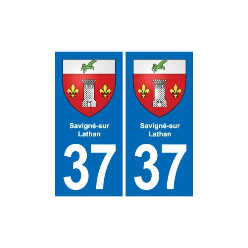 37 Bourgueil blason ville autocollant plaque stickers