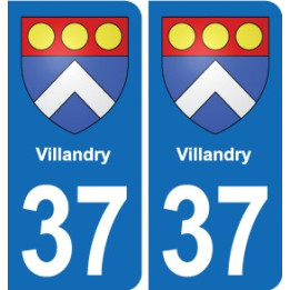 37 Bourgueil blason ville autocollant plaque stickers