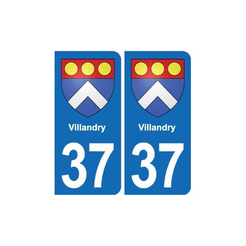 37 Bourgueil blason ville autocollant plaque stickers