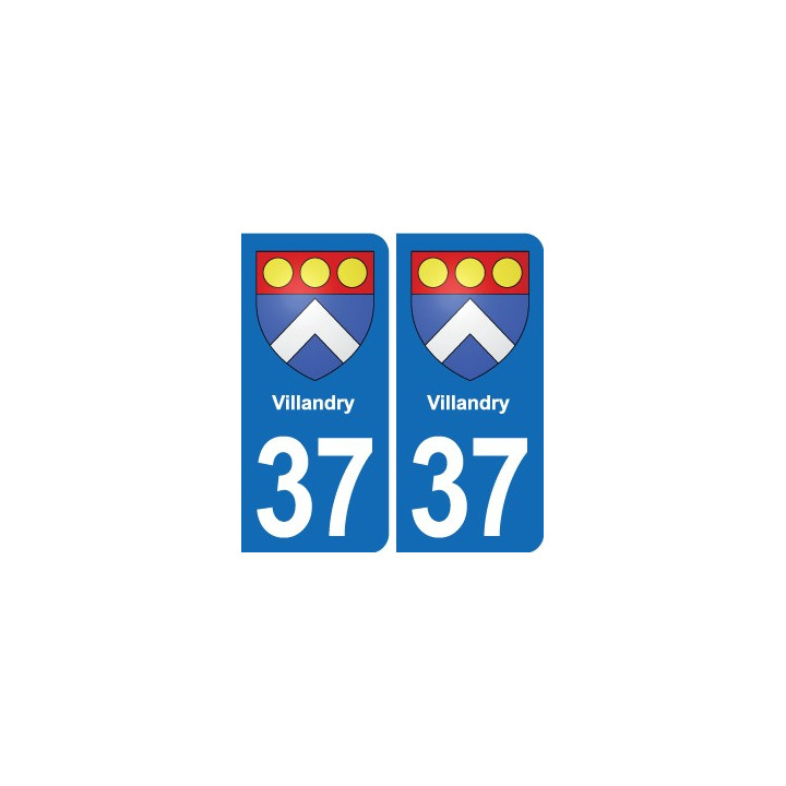 37 Bourgueil blason ville autocollant plaque stickers