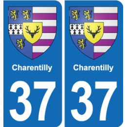 37 Bourgueil blason ville autocollant plaque stickers