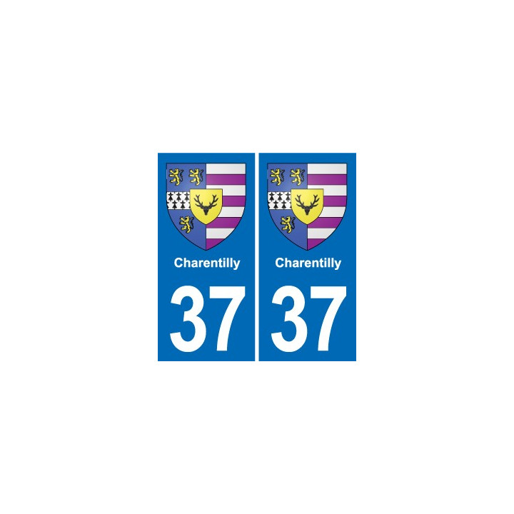 37 Bourgueil blason ville autocollant plaque stickers