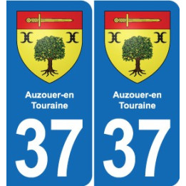 37 Bourgueil blason ville autocollant plaque stickers