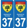 37 Bourgueil blason ville autocollant plaque stickers