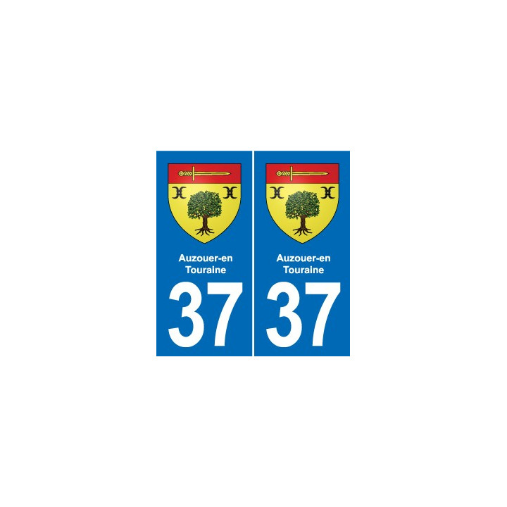 37 Bourgueil blason ville autocollant plaque stickers