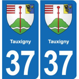 37 Bourgueil blason ville autocollant plaque stickers