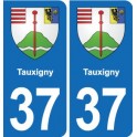 37 Bourgueil blason ville autocollant plaque stickers