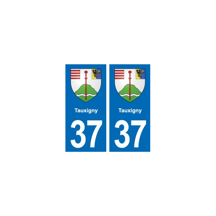 37 Bourgueil blason ville autocollant plaque stickers