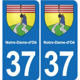 37 Bourgueil blason ville autocollant plaque stickers