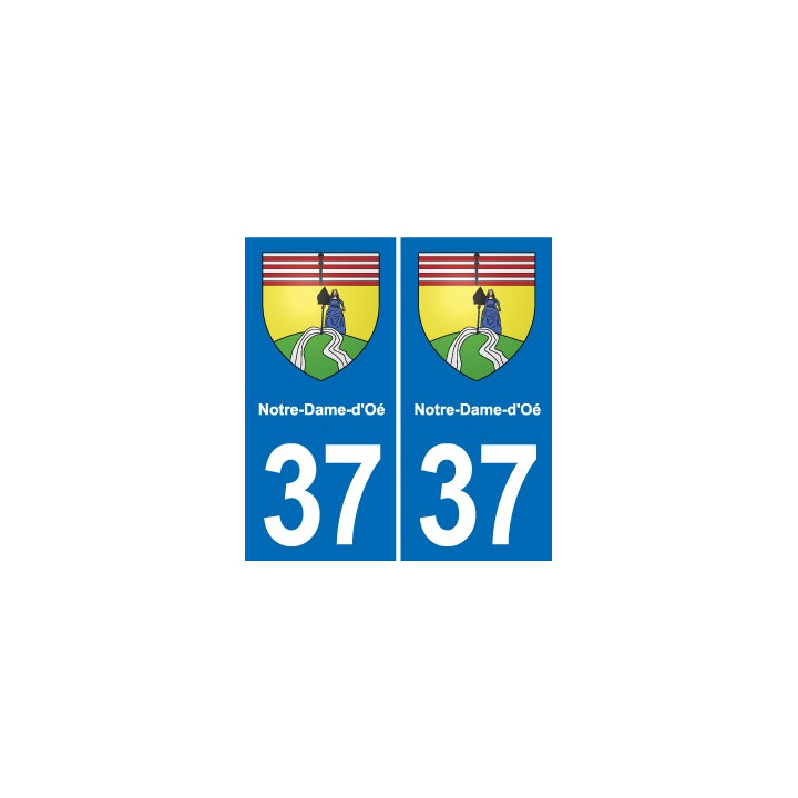 37 Bourgueil blason ville autocollant plaque stickers