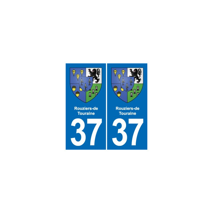37 Bourgueil blason ville autocollant plaque stickers
