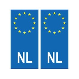 Pays-Bas Nederland europe autocollant plaque