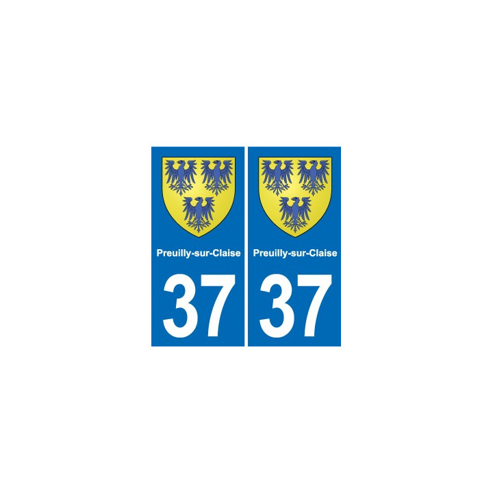 37 Bourgueil blason ville autocollant plaque stickers