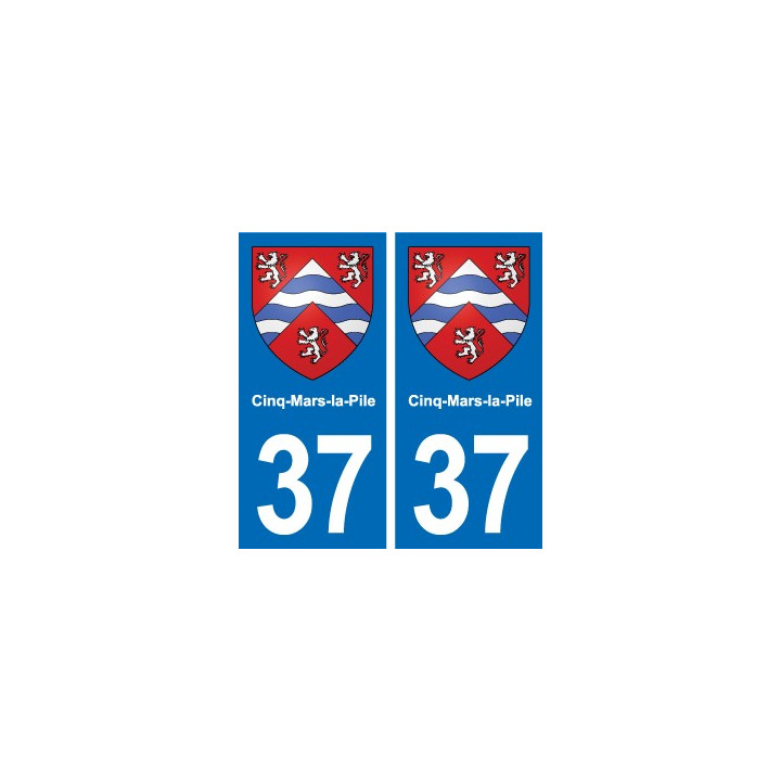 37 Bourgueil blason ville autocollant plaque stickers