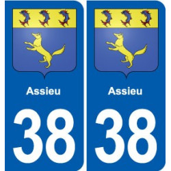 38 Moirans blason ville autocollant plaque stickers