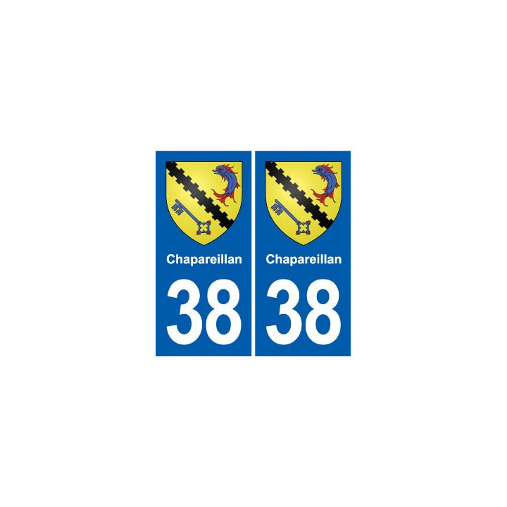 38 Moirans blason ville autocollant plaque stickers