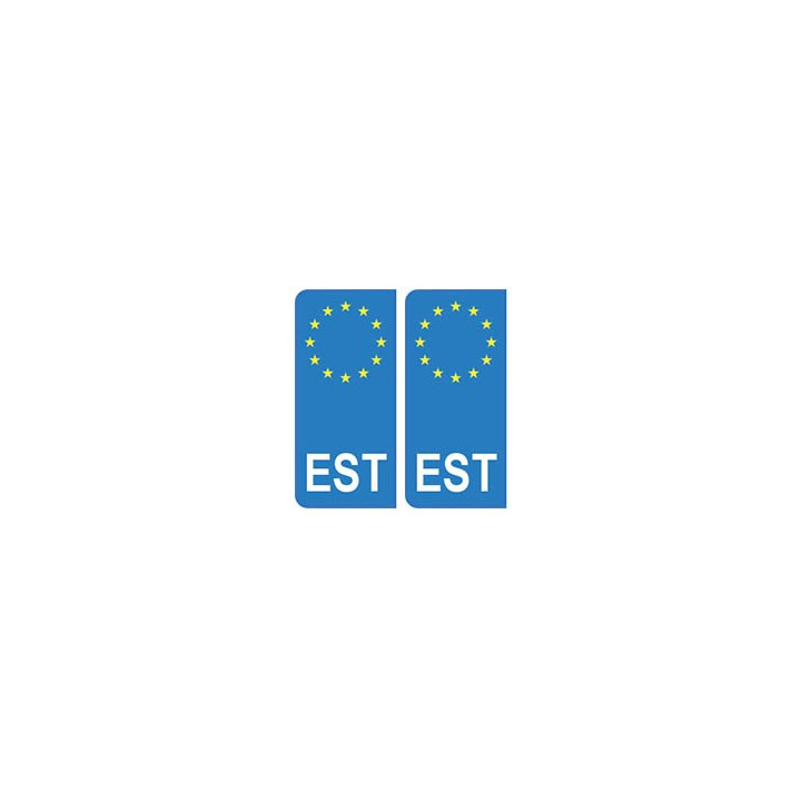 Estonie Eesti europe autocollant plaque