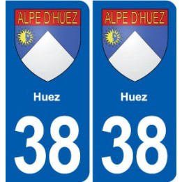 38 Moirans blason ville autocollant plaque stickers