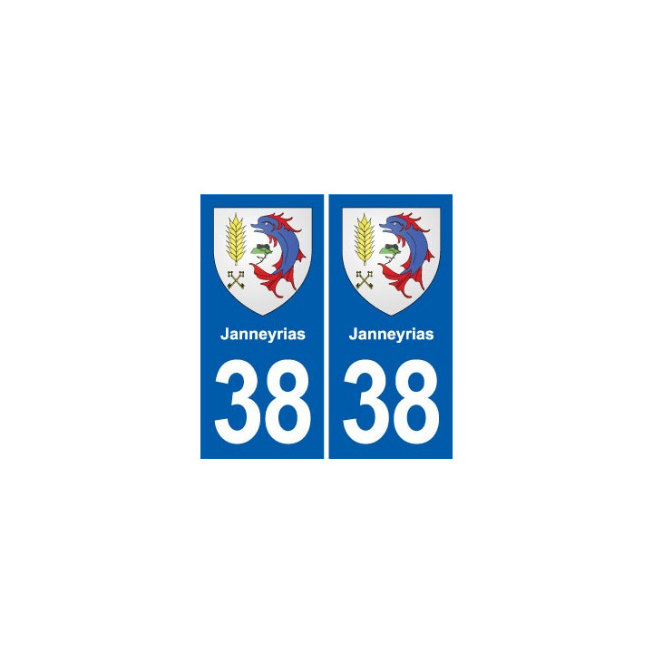 38 Moirans blason ville autocollant plaque stickers