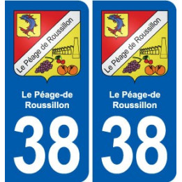 38 Moirans blason ville autocollant plaque stickers