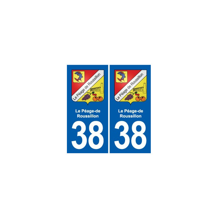 38 Moirans blason ville autocollant plaque stickers