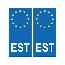 Estonie Eesti europe autocollant plaque