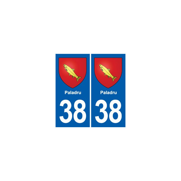 38 Moirans blason ville autocollant plaque stickers