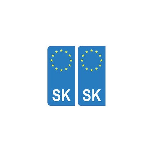 Slovaquie Slovensko europe autocollant plaque