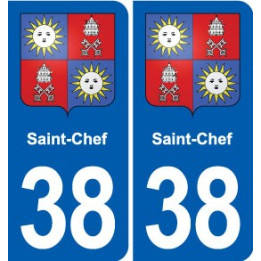 38 Moirans blason ville autocollant plaque stickers