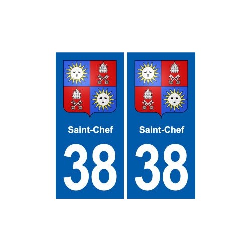 38 Moirans blason ville autocollant plaque stickers