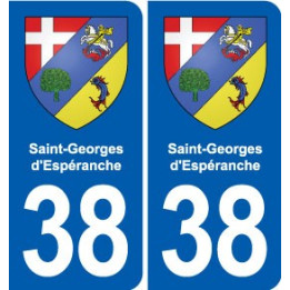 38 Moirans blason ville autocollant plaque stickers