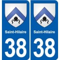 38 Moirans blason ville autocollant plaque stickers