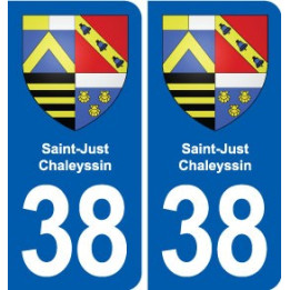 38 Moirans blason ville autocollant plaque stickers