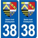 38 Moirans blason ville autocollant plaque stickers