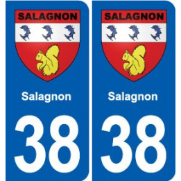 38 Moirans blason ville autocollant plaque stickers