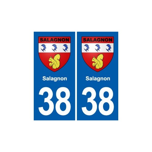 38 Moirans blason ville autocollant plaque stickers