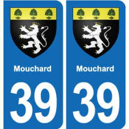 39 Orgelet autocollant plaque blason stickers département