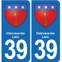 39 Orgelet autocollant plaque blason stickers département